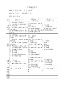 肾癌临床路径