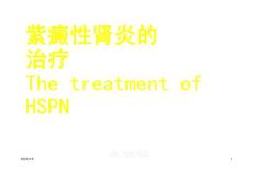 紫癜性肾炎的治疗
