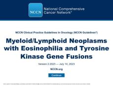 NCCN（英文版）具有嗜酸性粒细胞增多症和酪氨酸激酶融合基因的髓样淋巴样肿瘤2023.v2