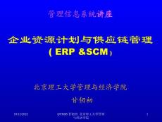 2023精選ERP企業(yè)資源計劃與供應鏈管理PPT