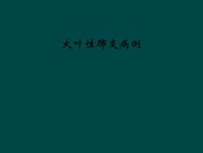 大叶性肺炎病例课件