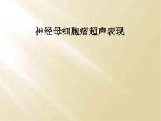 神经母细胞瘤超声表现