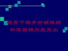 桡骨下端骨折颈椎病和落腰椎间盘突出培训ppt课件