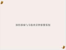 肺转移瘤与韦格肉芽肿影像鉴别课件