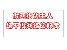 预防网瘾讲座 课件