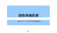 线粒体脑肌病课件