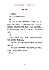 双11促销