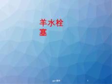 羊水栓塞课件