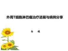 T细胞淋巴瘤治疗进展与病例分享课件