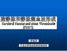 cvst颅内静脉窦血栓形成课件
