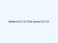 Wellens综合征和de-winter综合征课件