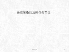 肠道感染后反应性关节炎课件