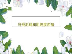 纤维肌痛和肌筋膜疼痛课件