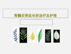 骨髓炎骨延长的治疗及护理ppt课件