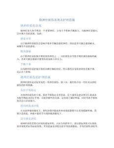 桡神经损伤表现护理措施