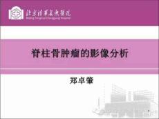 脊柱骨肿瘤影像分析课件