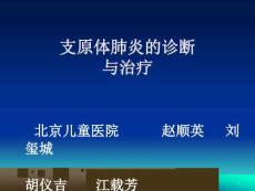重症支原体肺炎肺炎课件