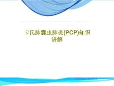 卡氏肺囊虫肺炎(PCP)知识讲解课件