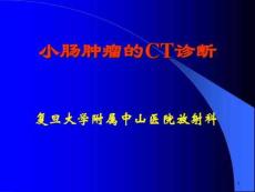 常见小肠肿瘤的CT诊断课件