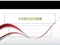 主动脉夹层动脉瘤ppt课件