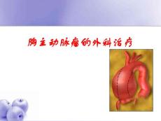 胸主动脉瘤的外科治疗课件