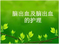 脑出血及脑出血的护理