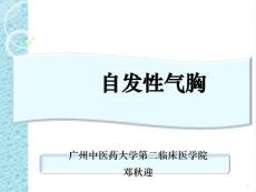 自发性气胸--课件