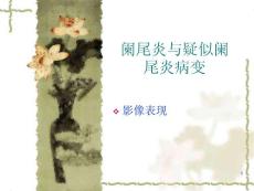 阑尾炎与疑似阑尾炎病变影像表现课件