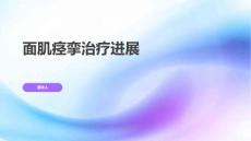 面肌痉挛治疗进展