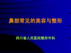 〖醫學〗鼻部常見的美容與整形