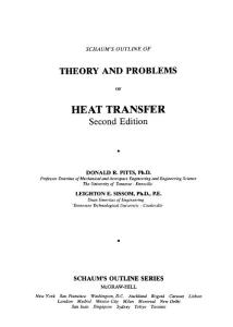 Schaum´s Outline Heat Transfer (2nd 1998)
