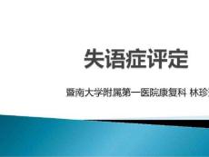 失语症的评估与治疗新进展_失语症评定课件
