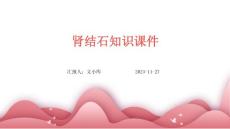 肾结石知识课件