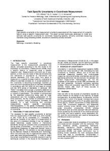 Task Specific Uncertainty in Coordinate Metrology