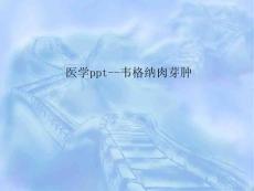 医学ppt--韦格纳肉芽肿PPT课件