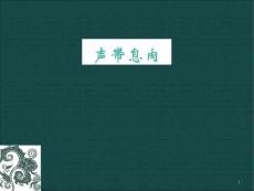 声带息肉课件