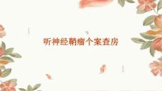 听神经鞘瘤个案查房
