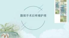 腹部手术后疼痛护理ppt