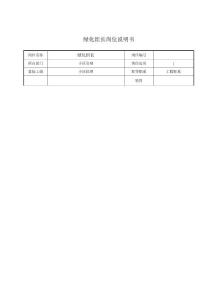 物業公司綠化組長崗位職務說明書模板