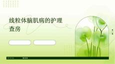 线粒体脑肌病的护理查房ppt