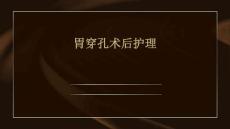 胃穿孔术后护理ppt