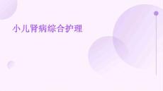 小儿肾病综合护理ppt