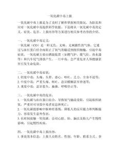 一氧化碳中毒上报