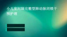 小儿室间隔完整型肺动脉闭锁干预护理