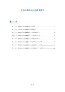 视神经萎缩的动物模型研究