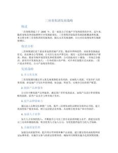 三房巷集团发展战略