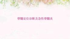 脊髓定位诊断及急性脊髓炎