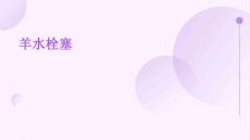 羊水栓塞优秀PPT