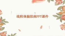 线粒体脑肌病PPT课件
