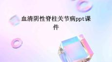 血清阴性脊柱关节病PPT课件